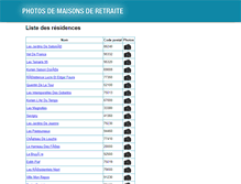 Tablet Screenshot of listemaisonsderetraite.com